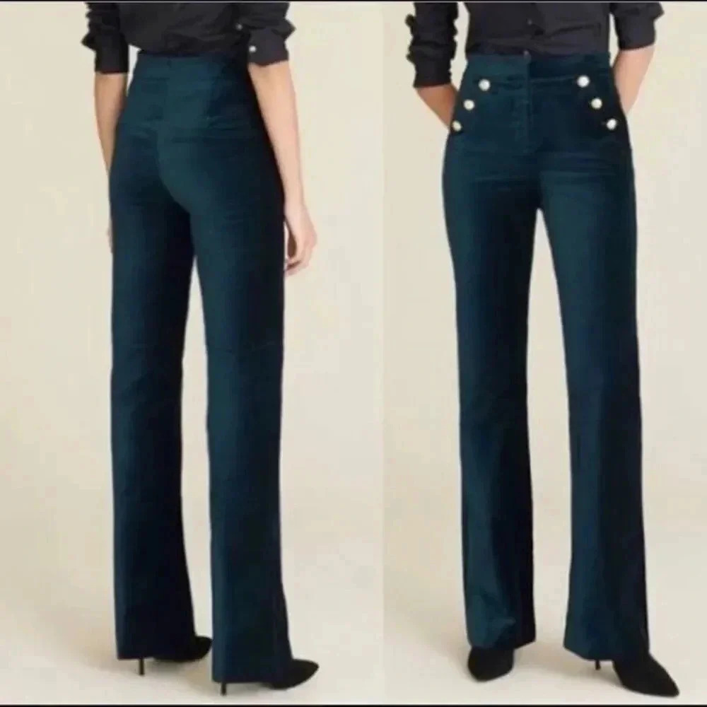 - Maison D’Amelie Paris velvet green pants